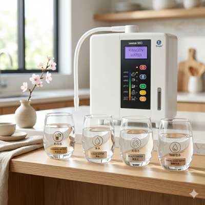 Berbagai jenis air yang dihasilkan mesin Kangen Water